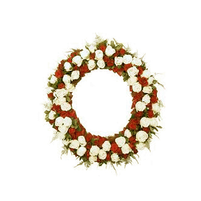 send Red & Yellow Wreath to mysore